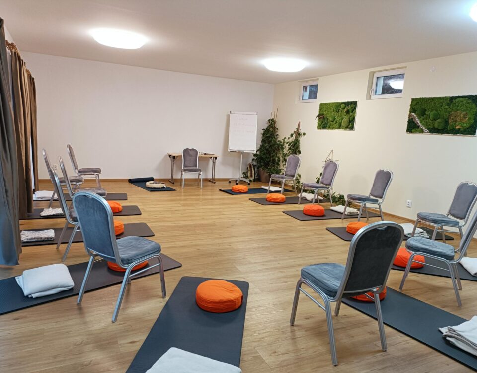 Meditačná poloha pri meditácii mindfulness